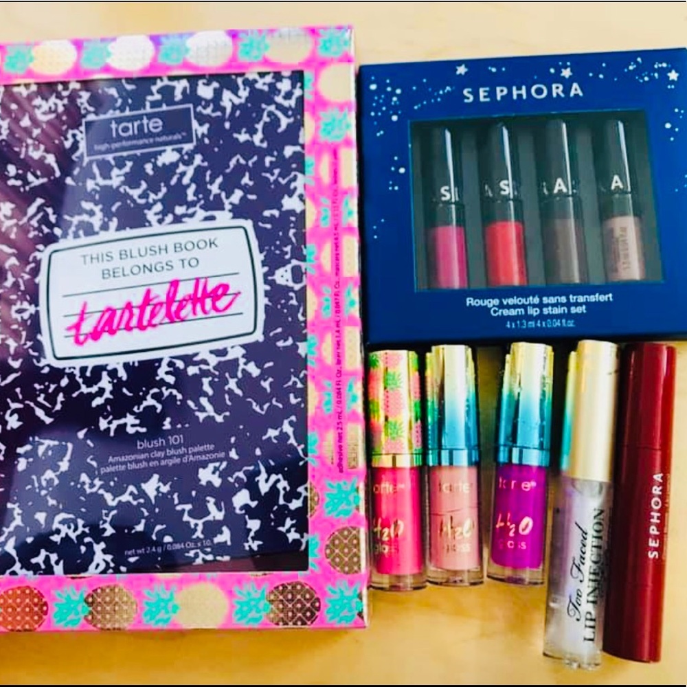Brand new Sephora, Tarte, Too Faced Lip-Make up.